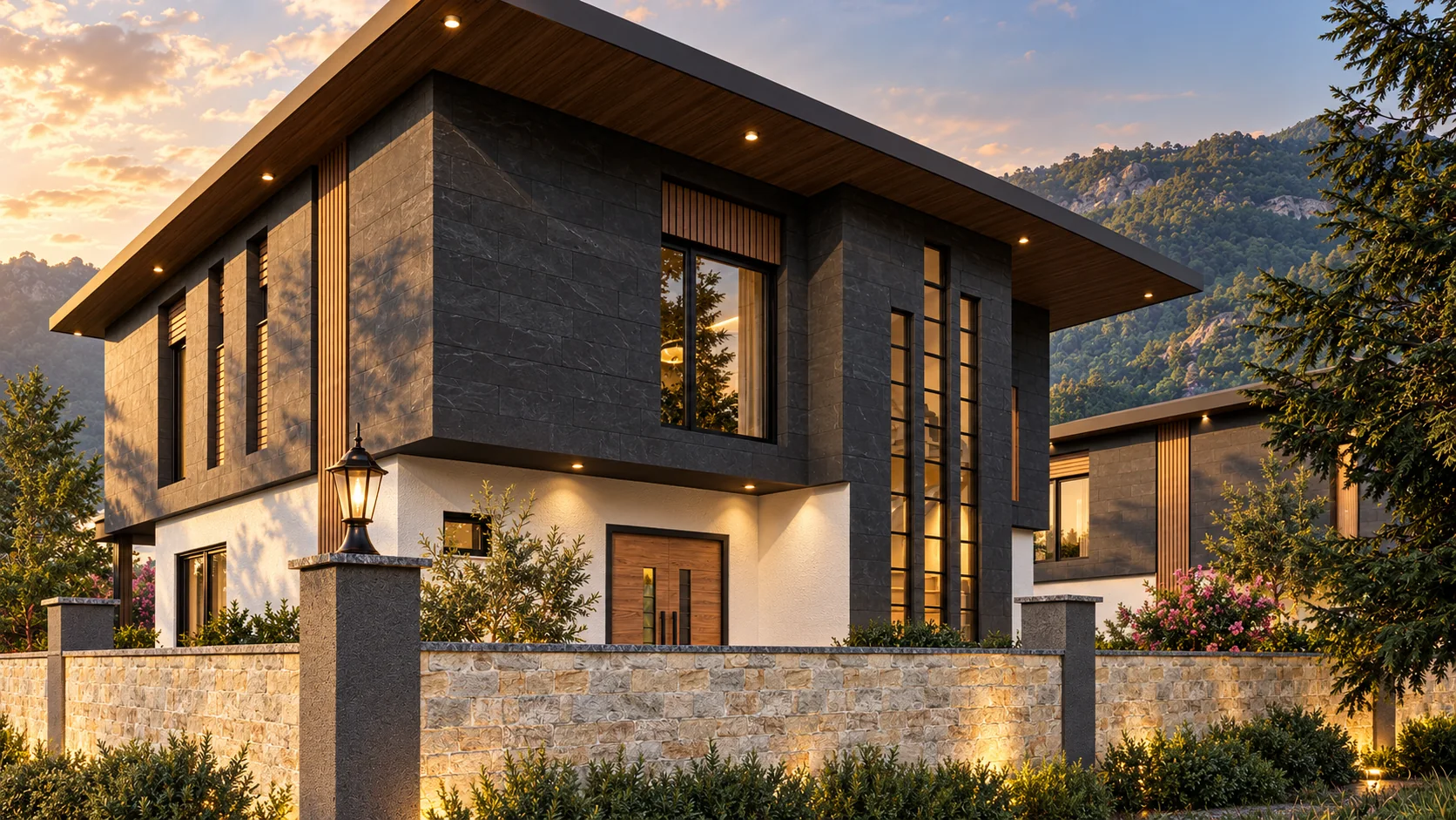 Atatürk Mahallesi · Tamamlanan Villa Projesi – Villa cephe detayı