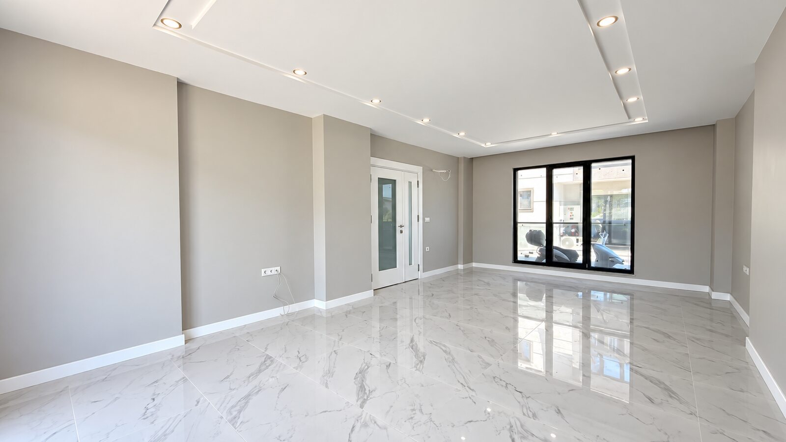 Atatürk Mahallesi satılık villa aydınlık salon
